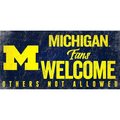 Fan Creations Michigan Wolverines Wood Sign Fans Welcome 12x6 7846014553